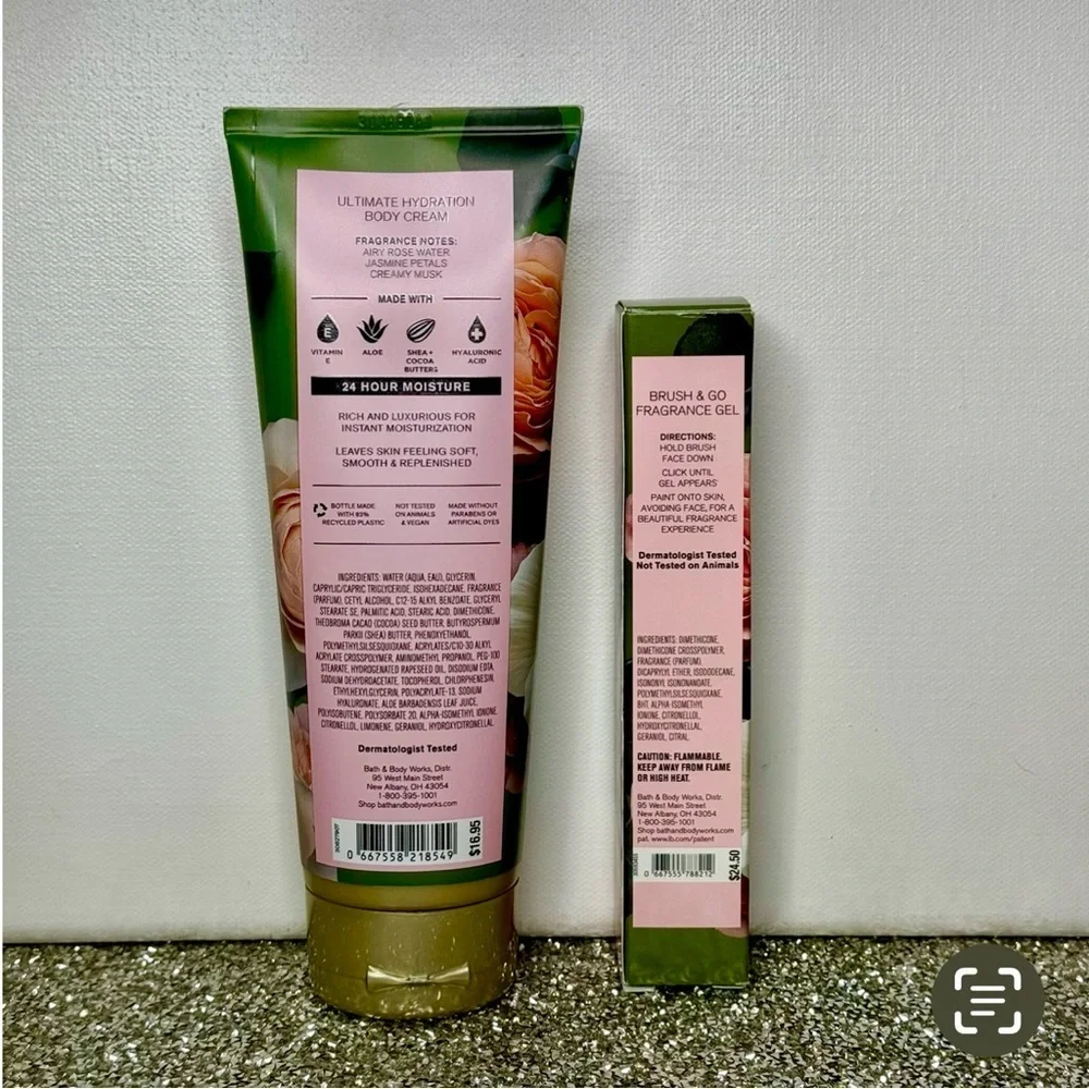 Bath and Body Works Rose Floral Body Care Gift Set NWT